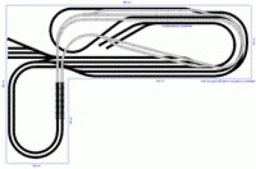 Roco H0 Geo-Line Gleisplan 400 X 260 cm